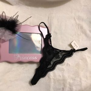 Frederick’s of Hollywood Black Lace Thong